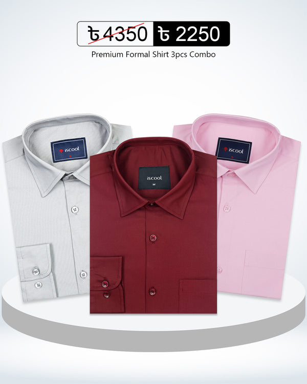 Spacial 3 Pcs Combo Formal Shirt