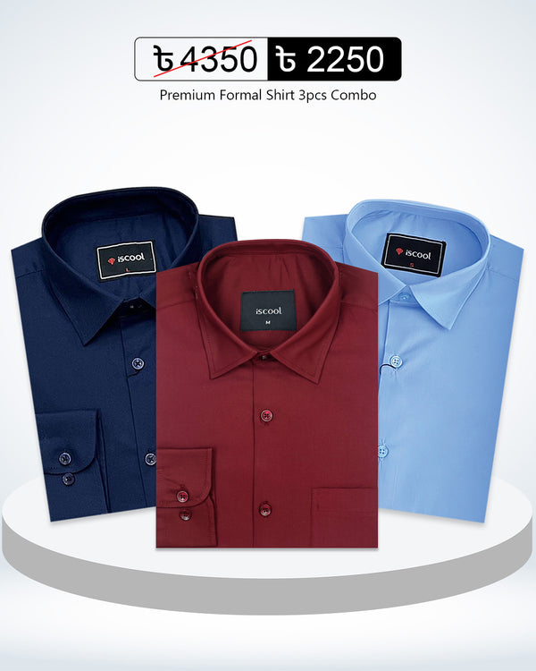 Spacial 3 Pcs Combo Formal Shirt