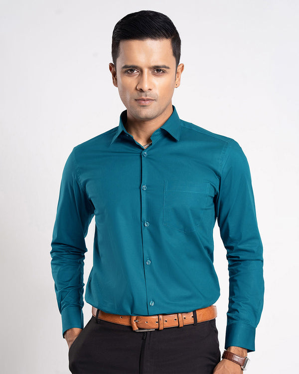 Cotton Stretch Solid Color Formal Shirt- Patrol
