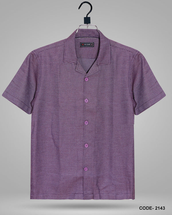 Cuban Collar Half Shirt