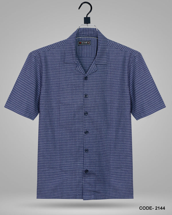 Cuban Collar Half Shirt