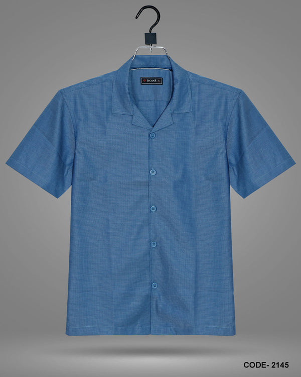 Cuban Collar Half Shirt