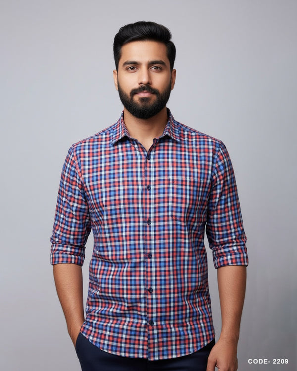 Premium Cotton Check Shirt