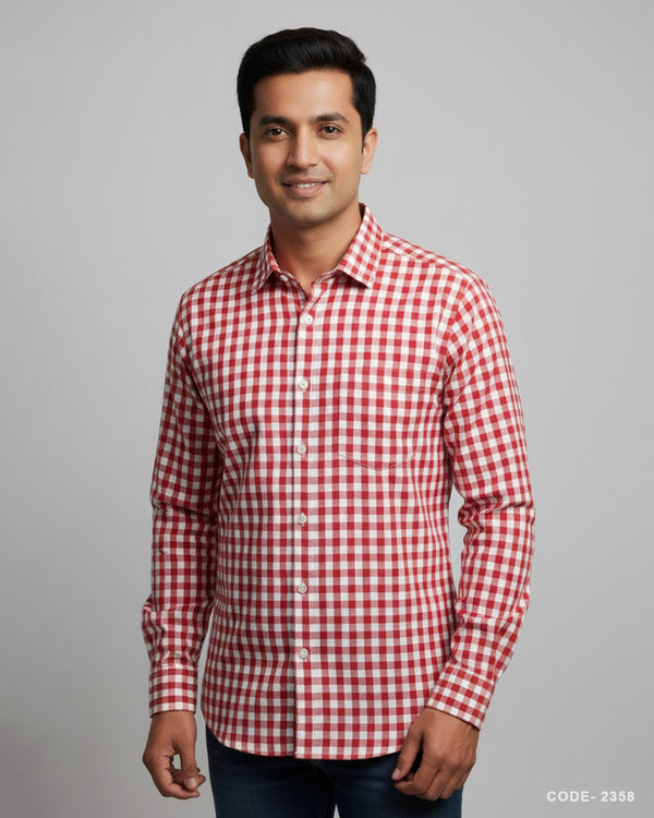 Premium Cotton Check Shirt