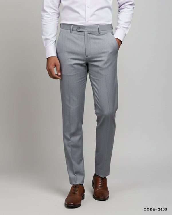 Men's Formal Pant- Deep Ash