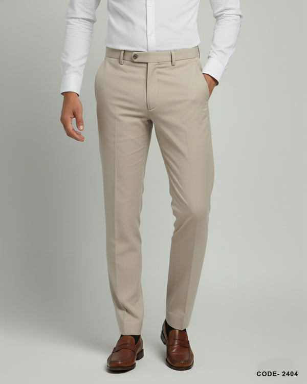 Beige Formal Pants for Men