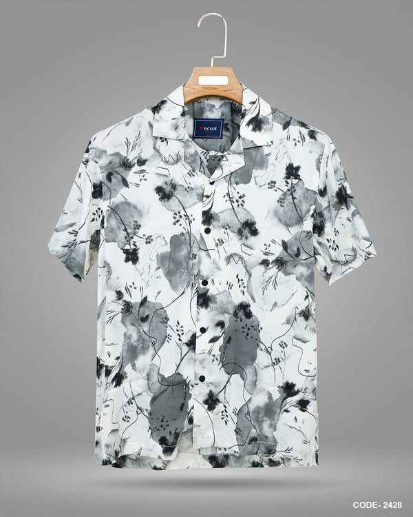 Cuban Collar Half Shirt