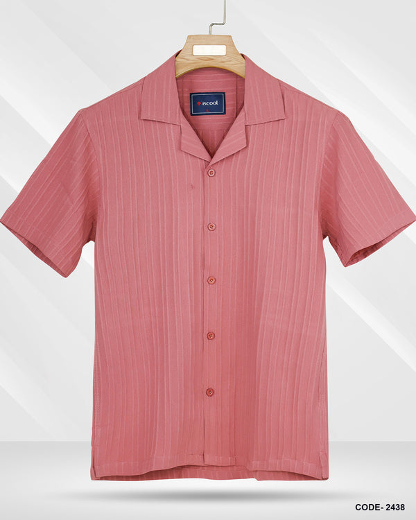 Cuban Collar Half Shirt