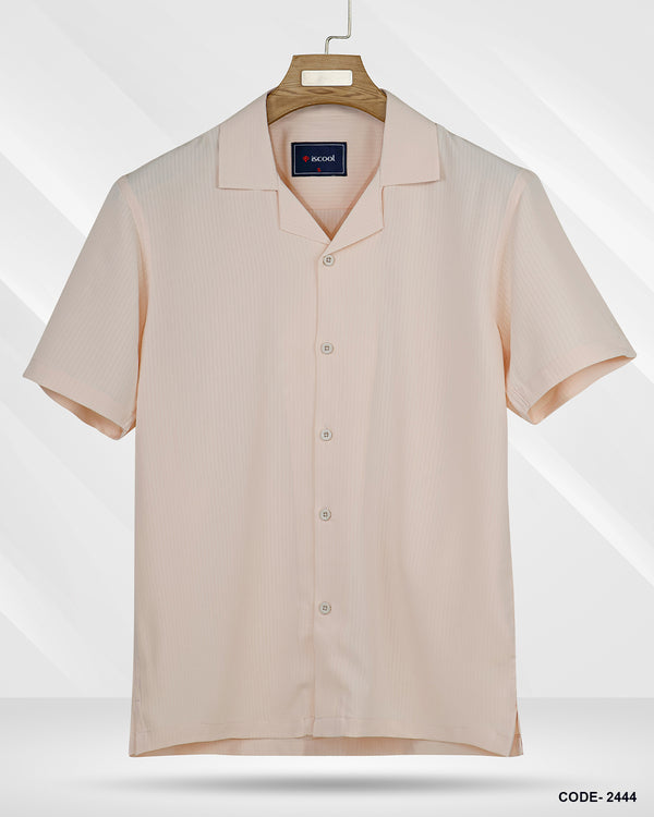 Cuban Collar Half Shirt