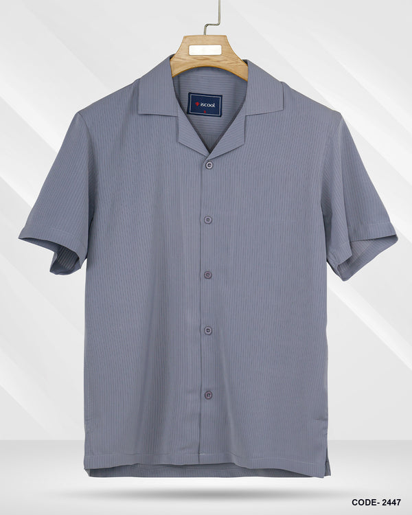 Cuban Collar Half Shirt