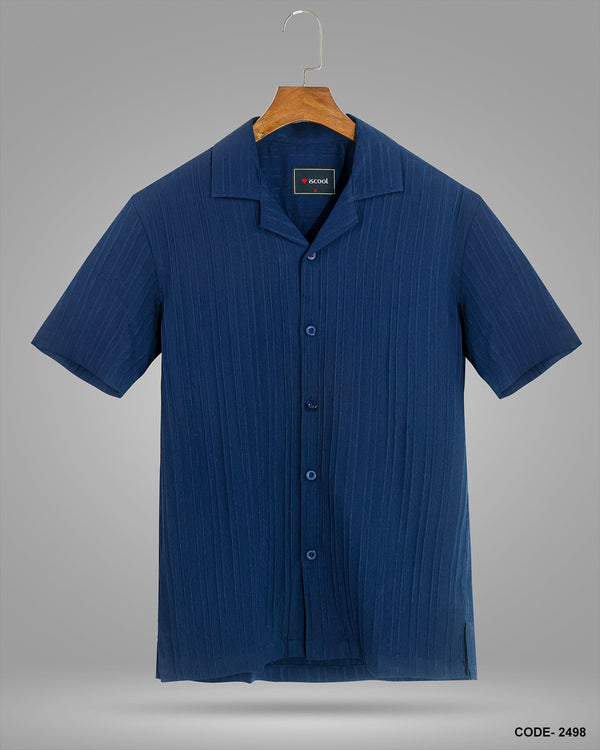 Cuban Collar Half Shirt