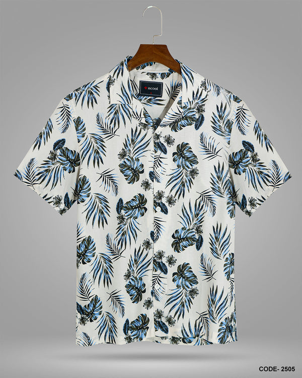 Cuban Collar Half Shirt