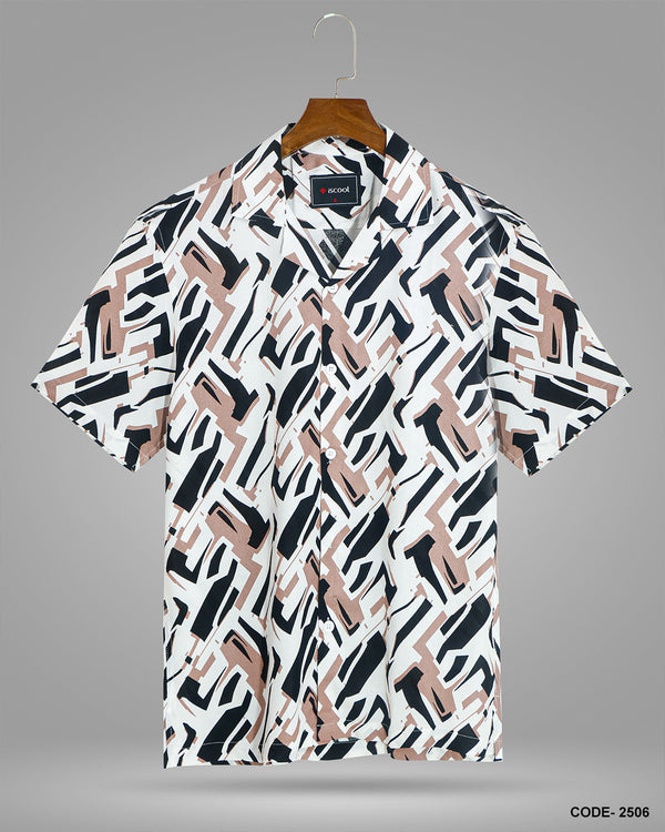Cuban Collar Half Shirt