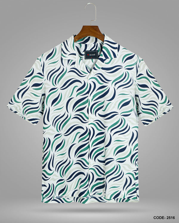 Cuban Collar Half Shirt