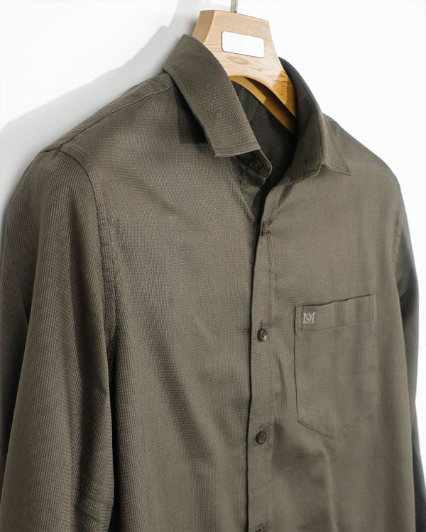 Premium Fancy Cotton Fabric Solid Shirt