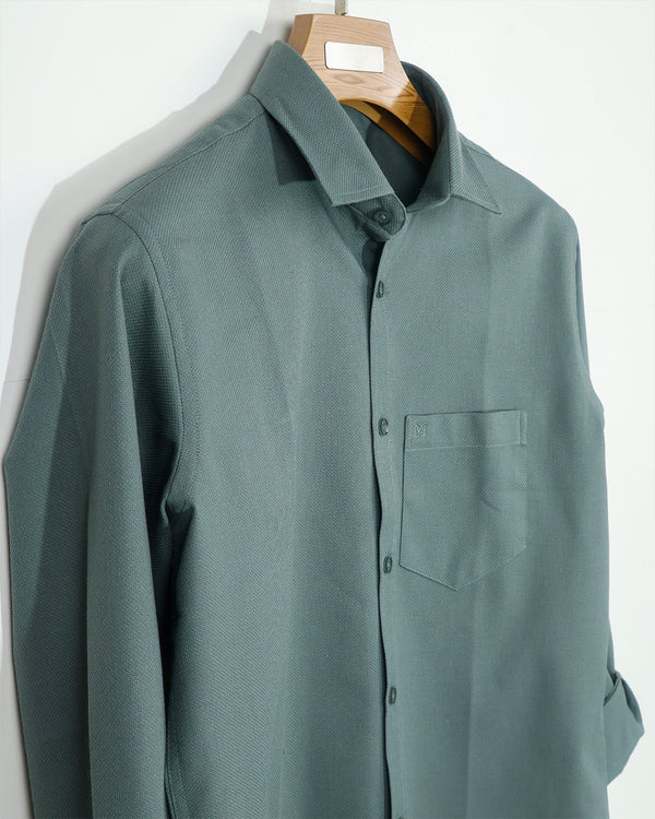 Premium Fancy Cotton Fabric Solid Shirt