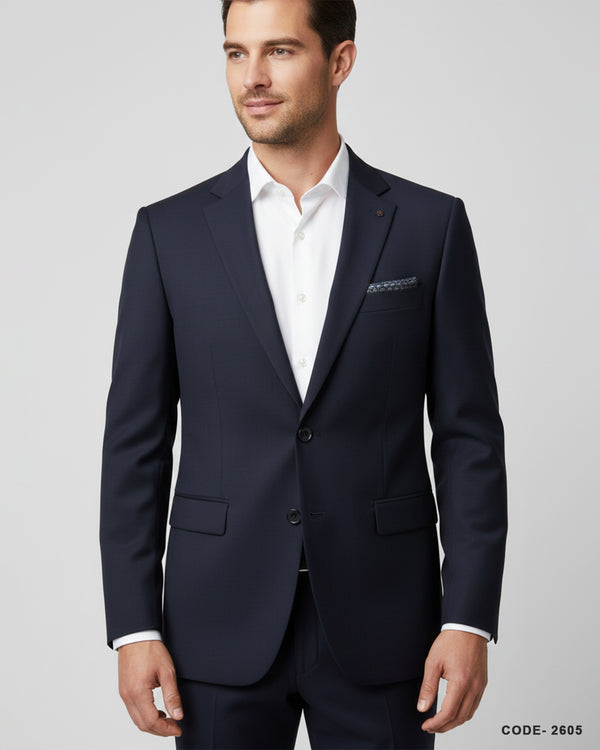 Men's Slim Fit Blazer- Dark Navy