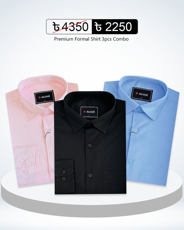 Spacial 3 Pcs Combo Formal Shirt
