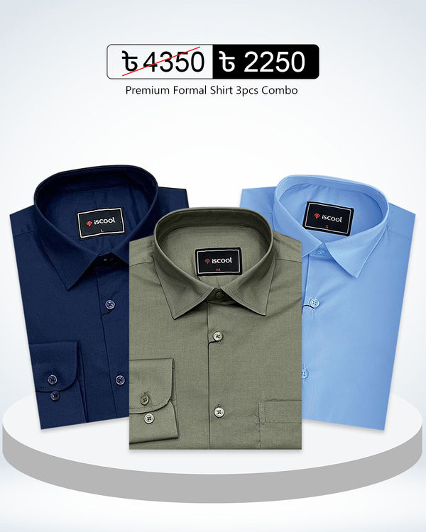 Spacial 3 Pcs Combo Formal Shirt