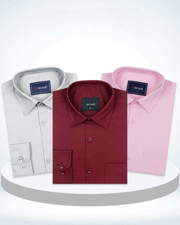 Spacial 3 Pcs Combo Formal Shirt