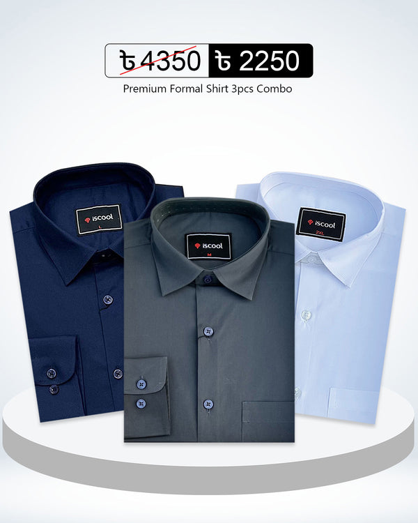 Spacial 3 Pcs Combo Formal Shirt
