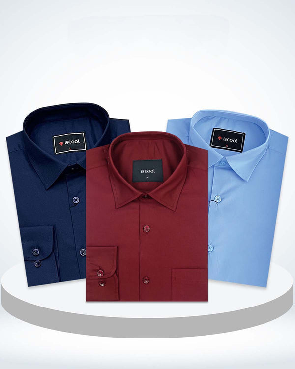 Spacial 3 Pcs Combo Formal Shirt